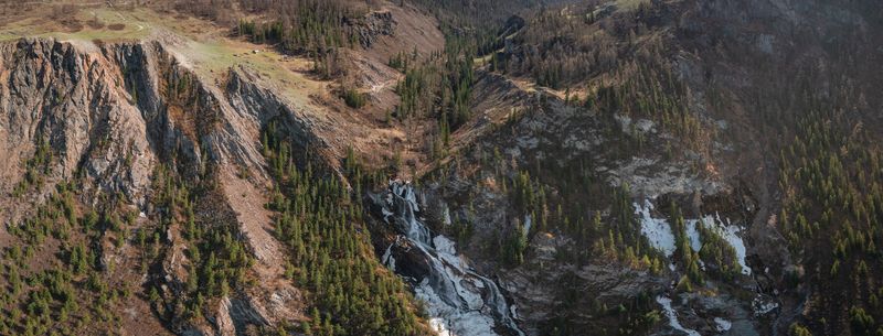 Алтай, горы, река, снег, лес Горный Алтайphoto preview