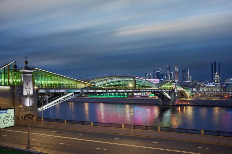 город, архитектура, мост, река, небо, москва Мост Богдана Хмельницкогоphoto preview