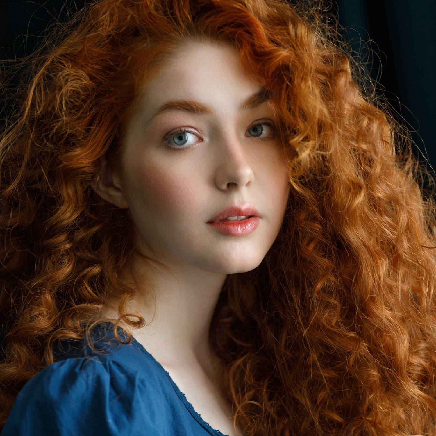 Автор: Ведмеденко Оксана роскошная, девушка, рыжая, портрет, лицо, цвет, печать, гламур, Ведмеденко Оксана