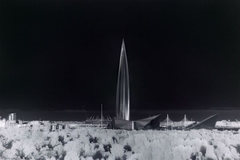 Лахта-центр Лахта-центр в ИК диапазоне фото превью