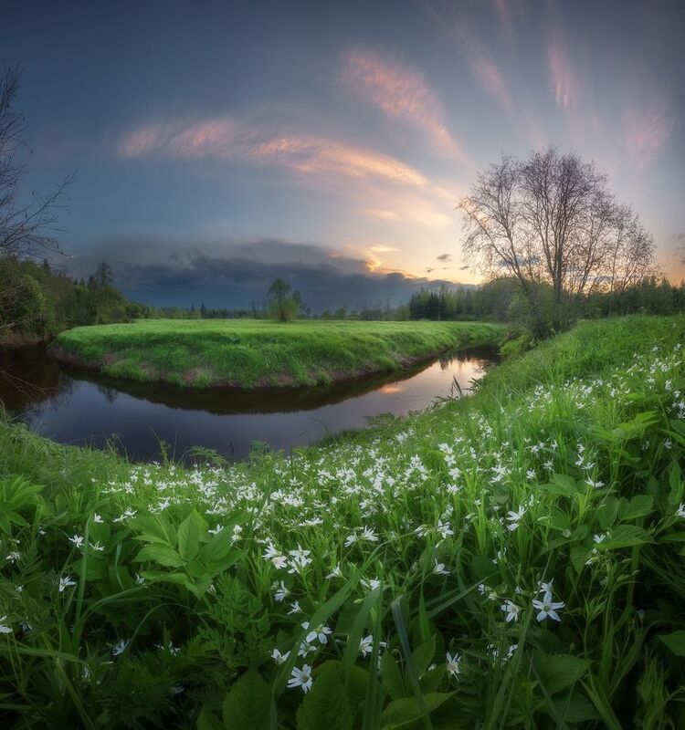 закат, речка, ленобласть, весна ***photo preview