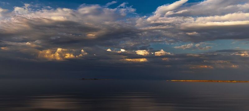 ладога, ладожское озеро, приозерский район, ленинградская область, закат, небо, тучи Ладогаphoto preview