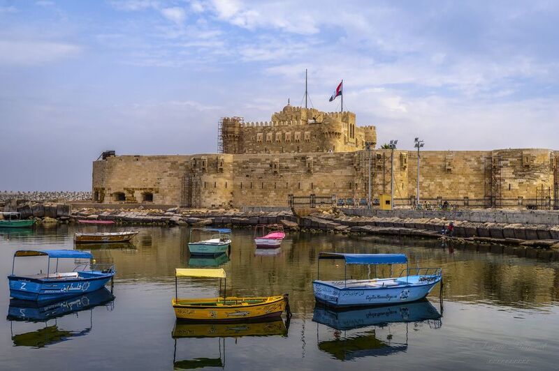 городской пейзаж, архитектура, крепости, форты, Форт Кайт-Бей, Александрия, Египет Форт Кайт-Бей, Александрия, Египет.photo preview