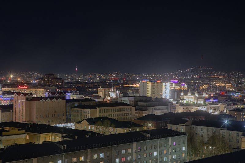 Ночной Улан-Удэ с 16 этажаphoto preview