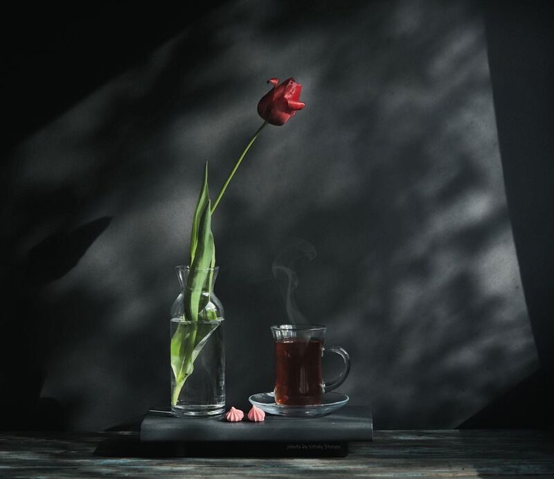 цветы, кофе, натюрморт, напиток, аромат, вкусно, flowers, coffee, still life, drink, aroma, delicious, bouquet , flowers Тюльпан и чашка чаяphoto preview