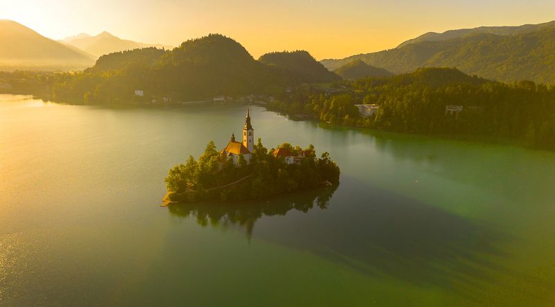 блед, остров блед, озеро, озеро блед, словения, триглав, альпы, юлийские альпы, alps, bled, bled lake, slovenia Утроphoto preview