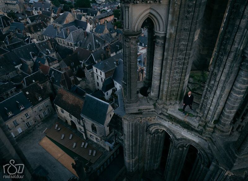 France, cathedral, architecture, roof, rooftop, above, historic, cityscape, Laon Laonphoto preview