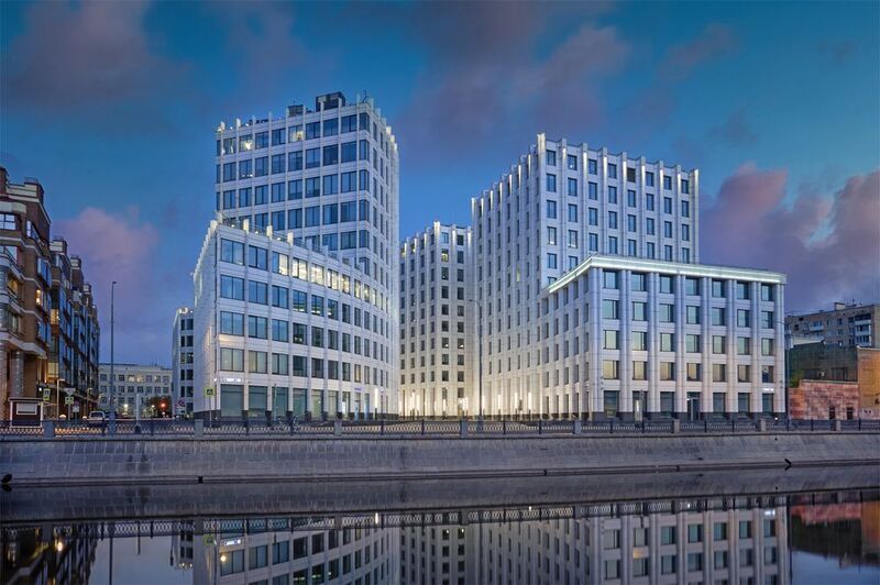 город, архитектура, москва, река, утро, небо, здание, рассвет Бизнес-центр \\\