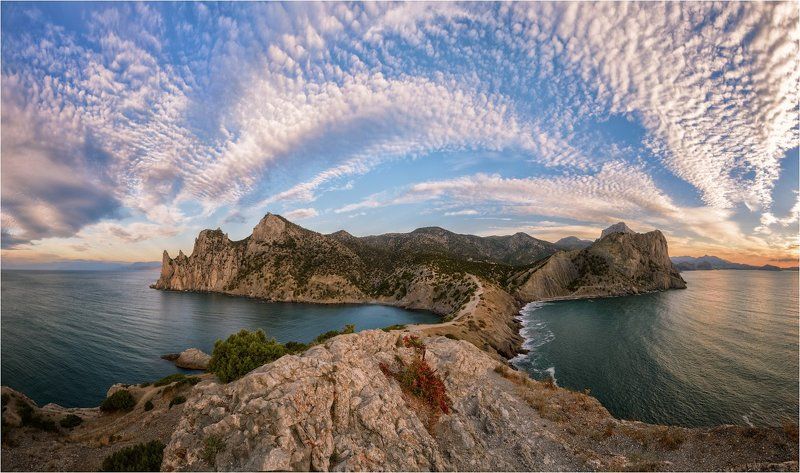 крым, россия, мыс, панорама, капчик, море, бухта, небо Новый Светphoto preview