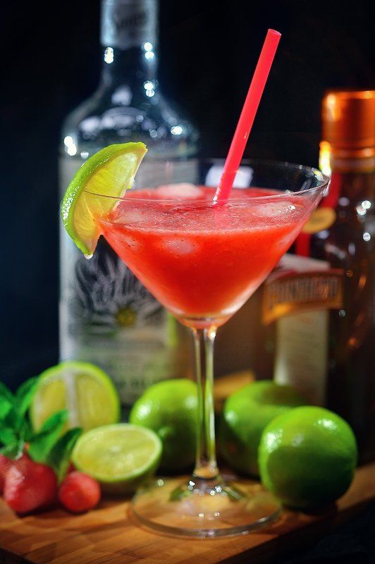 коктейль, лайм, клубника, никон Маргаритаphoto preview