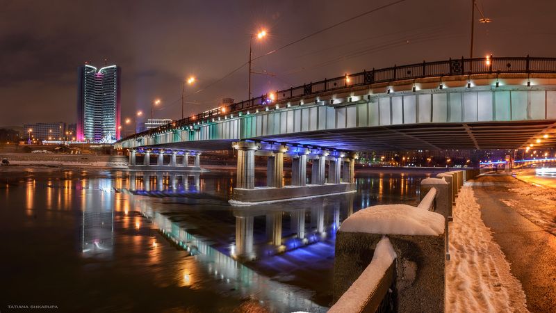 мосты, москва, отражения, bridge, Новоарбатский мостphoto preview