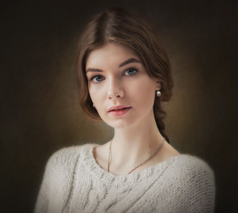 портрет девушки,студия, естественный свет Три портрета Варварыphoto preview