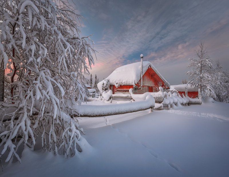 Кольский полуостров Мурманская область зима Russian North.photo preview