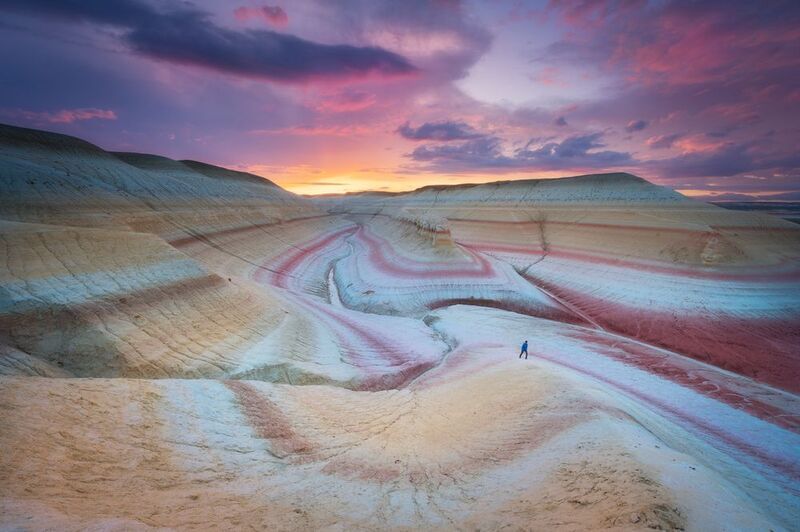 Закат в урочище Кызыл-Куп. Мангыстау, западный Казахстанphoto preview