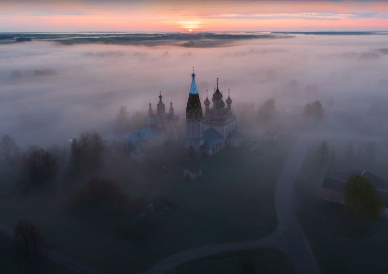 парское, туманы, рассвет, ивановская область Под туманным одеялом..photo preview