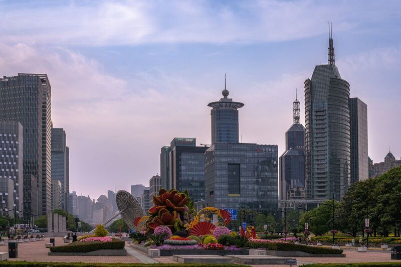 архитектура, современная архитектура, городской пейзаж, Шанхай, Китай. Современная архитектура. Шанхай, Китай.photo preview