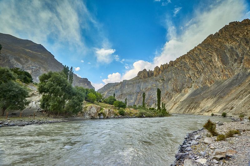 Памирская идиллия.Утро.Бартанг.Рушан.Таджикистанphoto preview