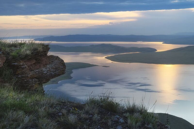 сарагаш, красноярское водохранилище, рассвет На рассветеphoto preview