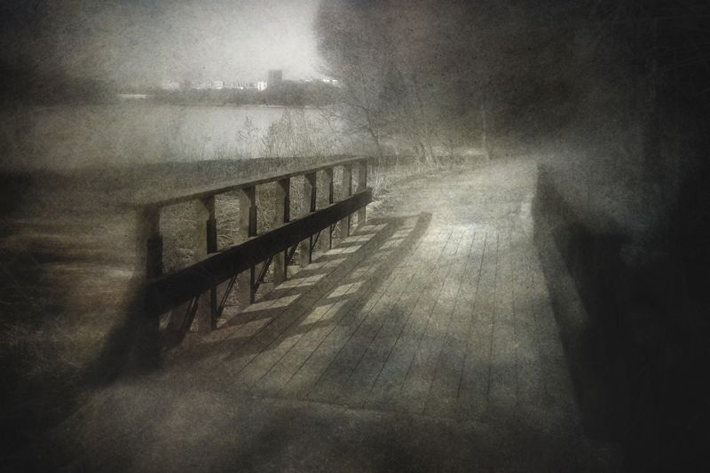 чб, пейзаж, пикториализм Дорога домой.photo preview