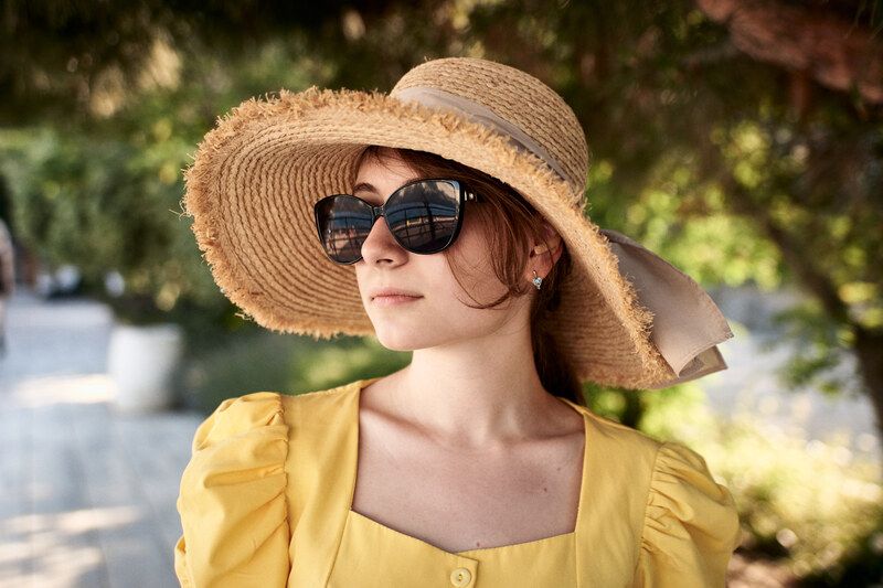 портрет, девушка, шляпа, желтый, portrait, hat, woman, yellow Маргоphoto preview