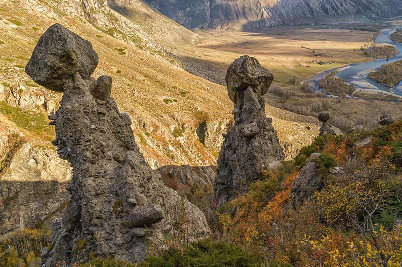 Россия, Алтай, природа, пейзаж, долина Челышман, Каменные грибы Каменные грибыphoto preview