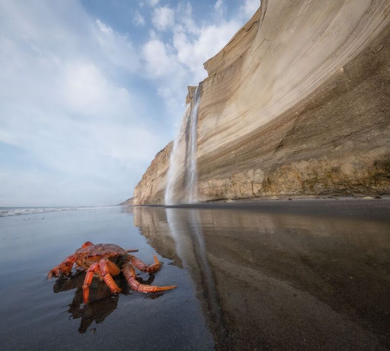 курилы Головнинский клиф. Кунашир.photo preview