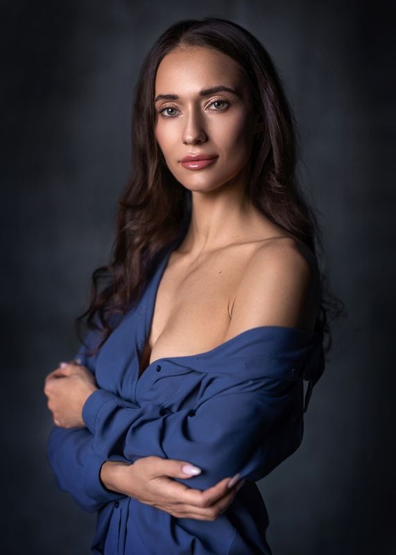 портрет, девушка, студия, красота, грудь, взгляд, тело Анна.photo preview