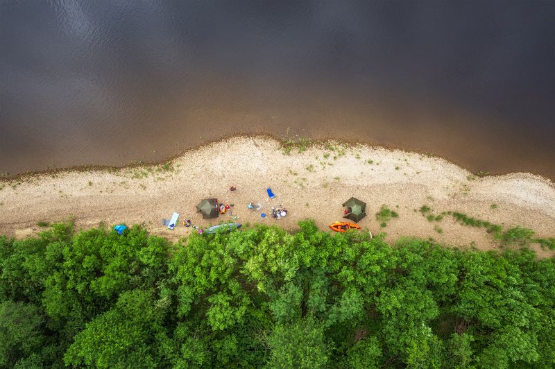 пермский край, пейзаж, красота природы, лето, облака, природа, дикая природа, яйва, лес Река Яйва фото превью