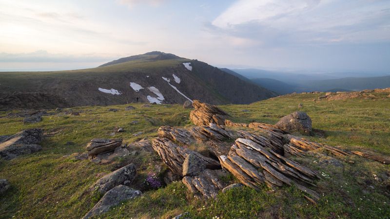 Вид на гору Северный Иов, Урал.photo preview