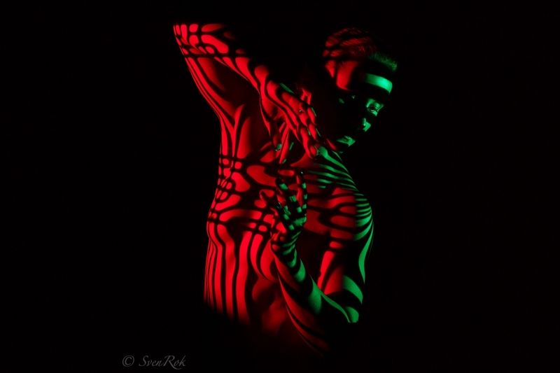 Red green patternsphoto preview