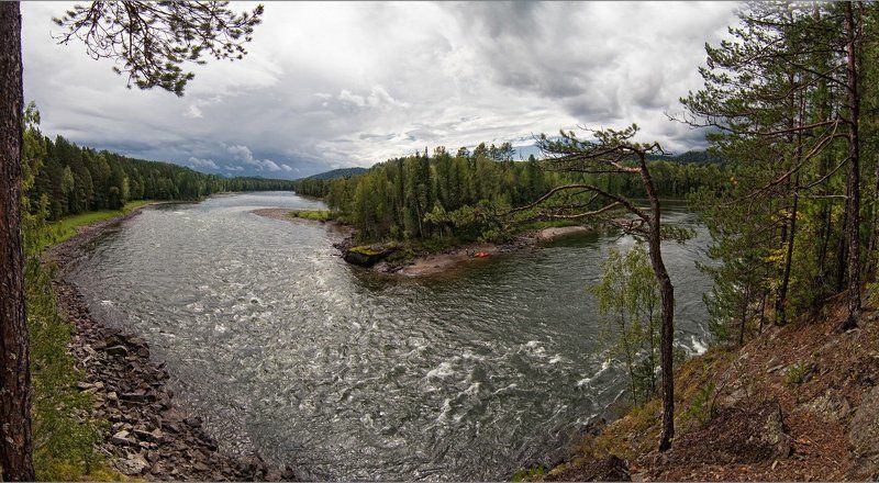 Сердце Алтая. Река Бия, порогphoto preview