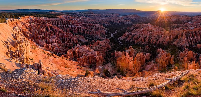 AMERICAN NATIONAL PARKS,, American south-west, BRYCE CANYON, Canyon, Landscape, Nature, Panorama, Sun, Sunrise Bryce sunrisephoto preview