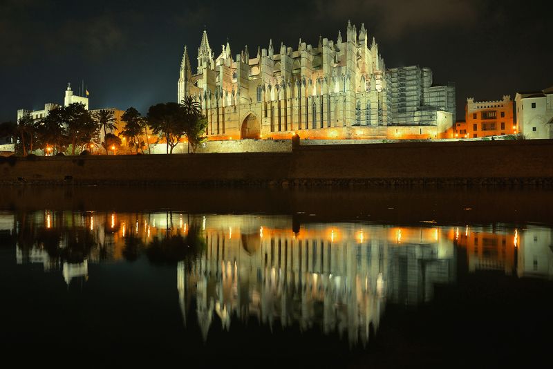 Ласео, Пальма, Майорка, Испания, кафедральный собор, ночь Ночной Ласео (Пальма де Майорка)photo preview