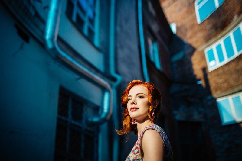 портрет, рыжая Женяphoto preview