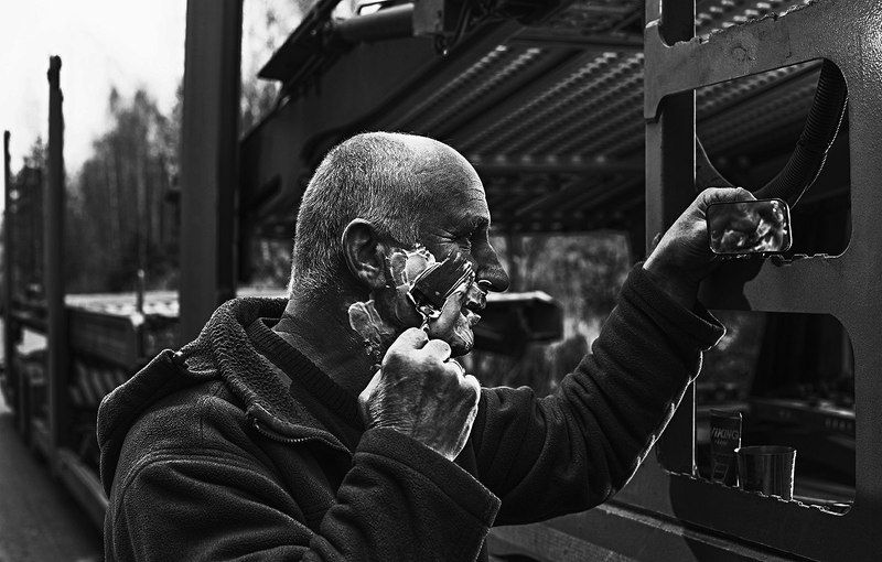 morning on the road фото превью