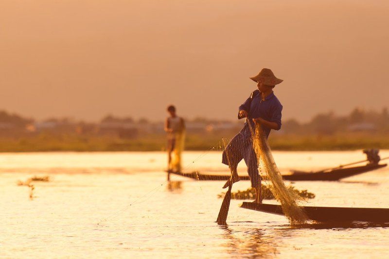 Рыбаки Инта. Бирма.photo preview