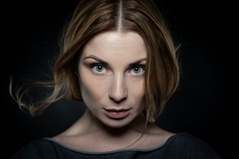 девушка, портрет, глаза Оляphoto preview