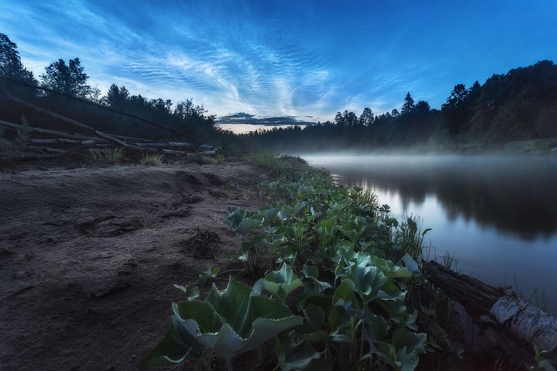 Серебристые облака на реке Кильмезь.photo preview