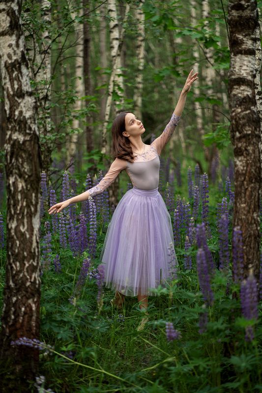 #portrait #girl #ballet #flowers #портрет #девушка #цветы #балет Люпиновое настроениеphoto preview