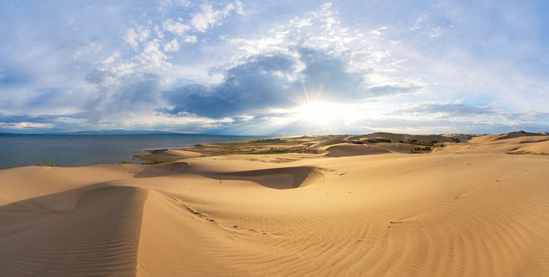 Закат в песках Монгол-Элсphoto preview