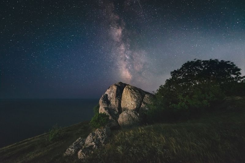 млечный путь, лисья бухта, крым, курортное, звезды, небо Млечный путь под Лисьей Бухтойphoto preview