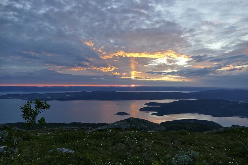 Landscapes, Norway, Fjord Trondheim, Sunset, Summer, Mood,  После дождяphoto preview