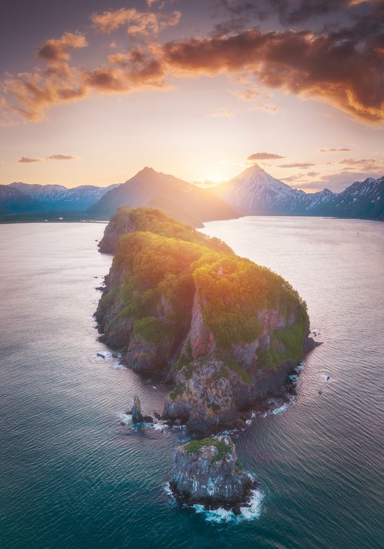 Камчатка. Закат у мыса Раздельныйphoto preview