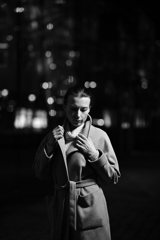 девушка, girl, монохром, monochrom, чернобелое, blackandwhite, казань, kazan, нуар, noire Noire фото превью