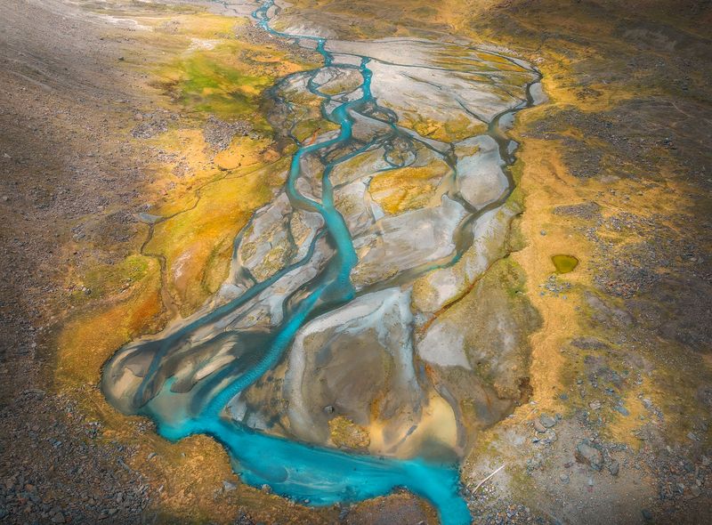 Landscapes, outdoors, drone, aerial, photography, austria, tyrol, alps Glacial Blues photo preview