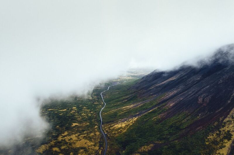 iceland,dji, air2s, aerial, landscape, clouds, mountains  Долина шепота . . .  фото превью
