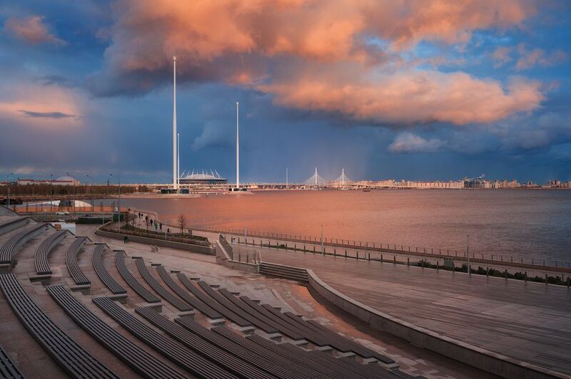 архитектура, лахта, лахтацентр, architecture Общественные пространства возле Лахта-Центра в Санкт-Петербургеphoto preview