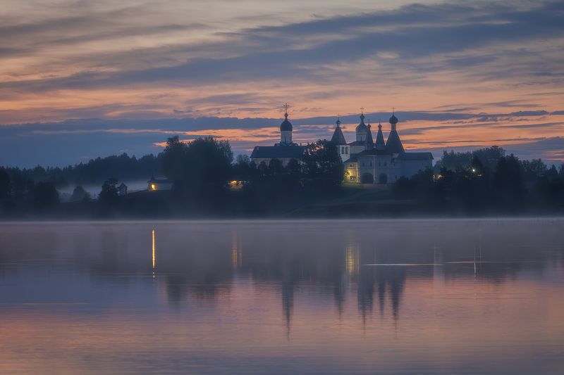 ферапонотово, монастырь, утро, рассвет, белые ночи Утреннее безмолвие фото превью
