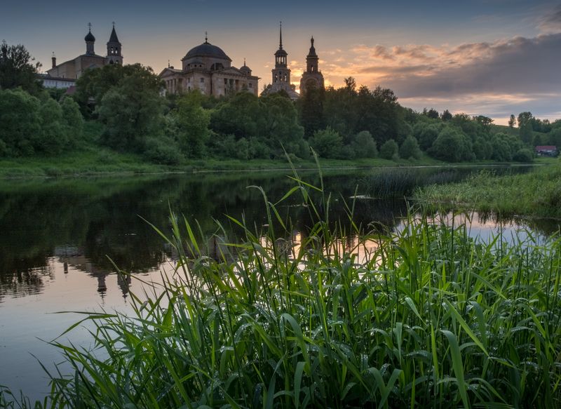 тверская область, торжок, святая русь, святая русь нд, россия, нд, река тверца, тверца, новоторжский борисоглебский монастырь, борисоглебский монастырь Вечерелоphoto preview