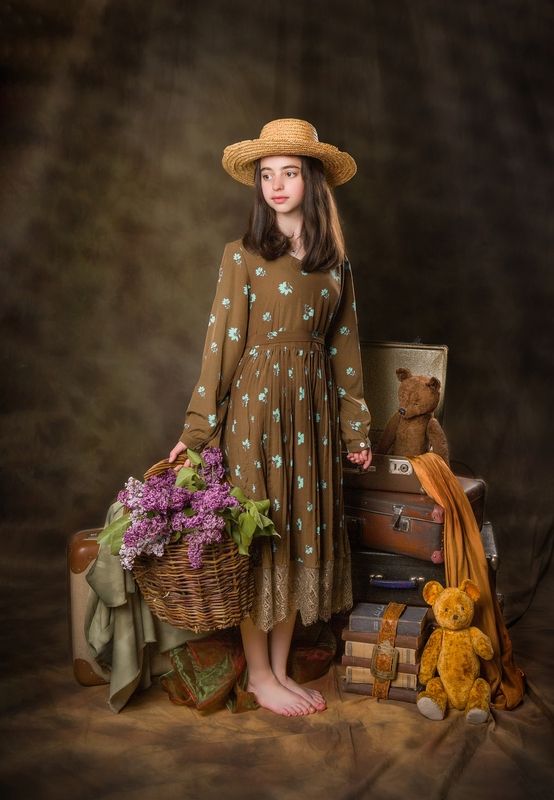 девочка, портрет, студия Детский портретphoto preview